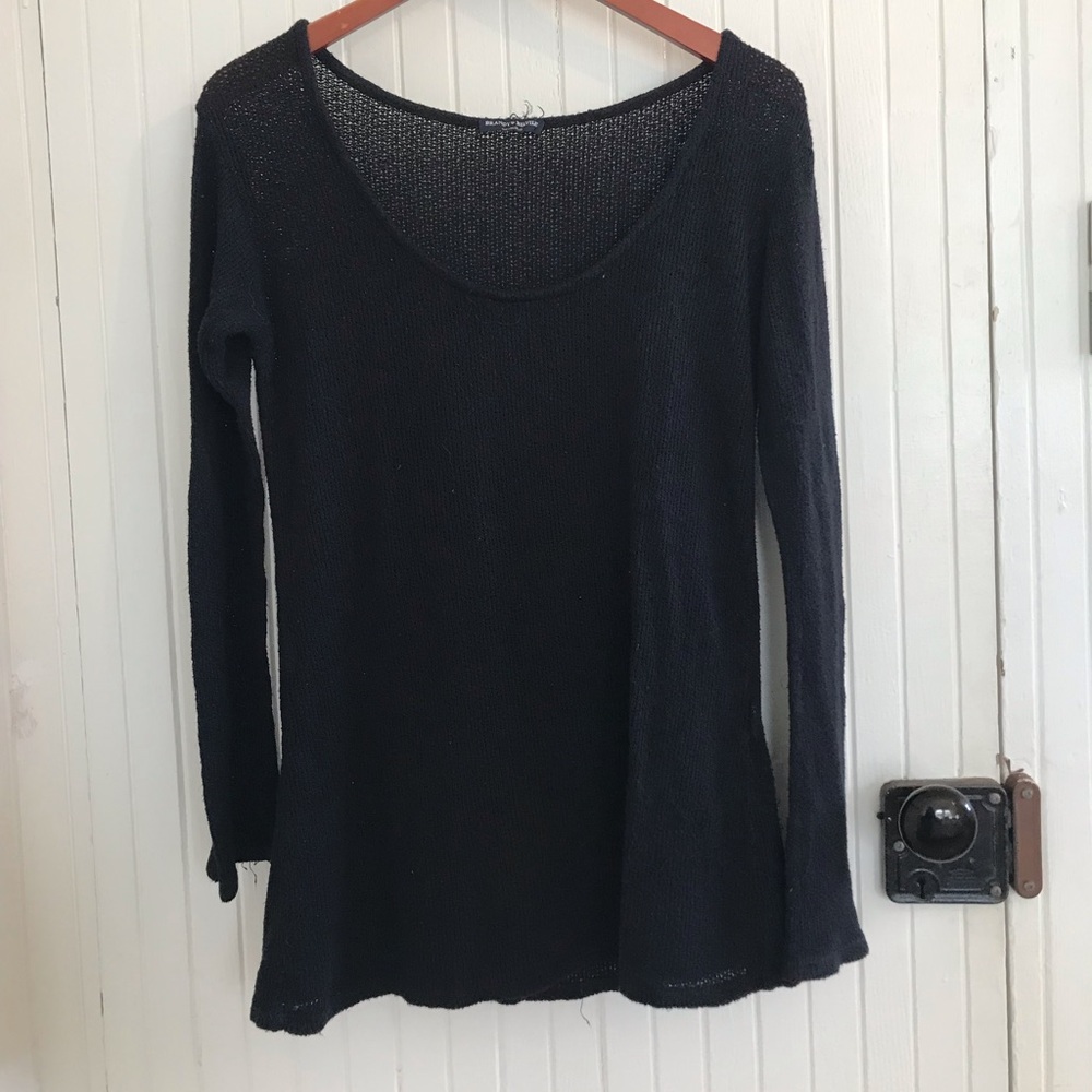 Black knit sweater